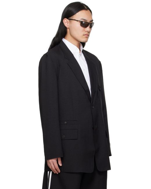 Y-3 Black Tailored Blazer for men