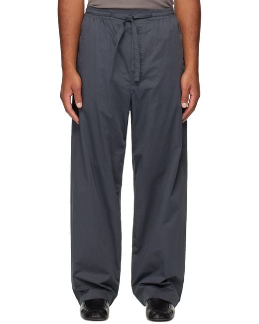 メンズ Lemaire グレー Pyjama トラウザーズ Black