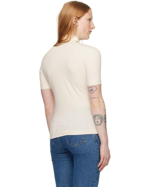 Filippa K Blue Off-white Embroidered Shirt