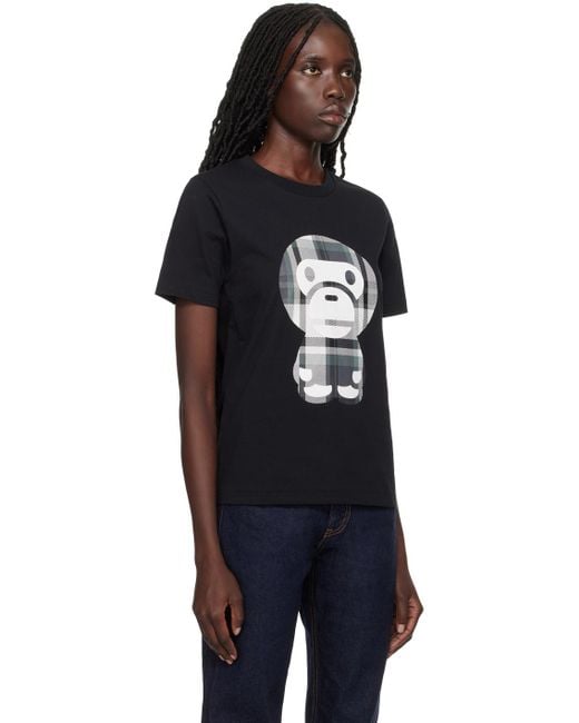 A Bathing Ape Black Big Baby Milo T-shirt