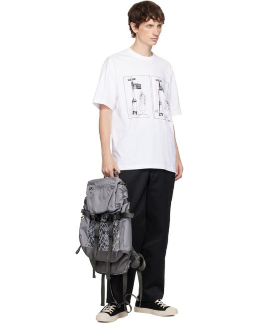 A Bathing Ape Gray Kazuki Kuraishi Edition Pixelate Camo Backpack for men