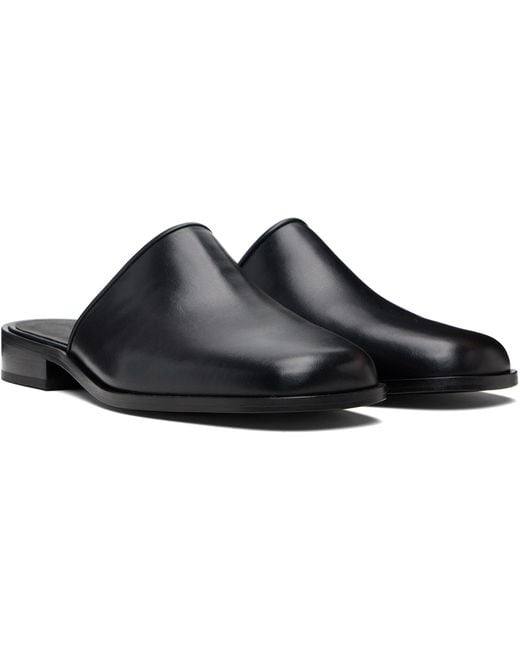 Studio Nicholson Black Barlow Slip-On Loafers for men