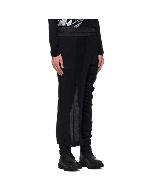 Julius Black Dimensional Skirt for men