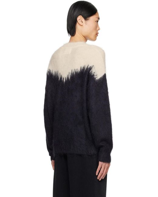 Isabel Marant Blue Off-white & Black Marius Sweater for men