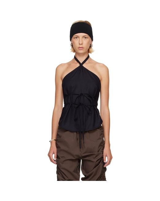 Baserange Black Mar Top