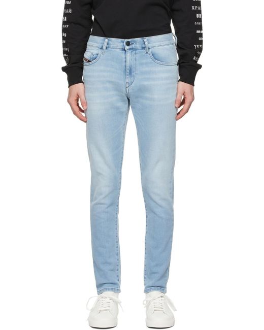 DIESEL Denim Blue D-strukt Z69vl Jeans for Men | Lyst