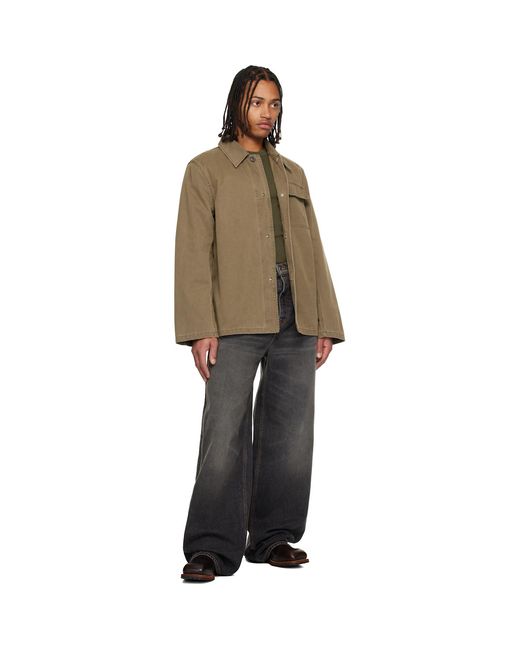 Rhude Black Wide Leg Traxedo Jeans for men