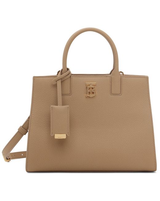 Burberry Natural 'frances Mini' Shopper Bag