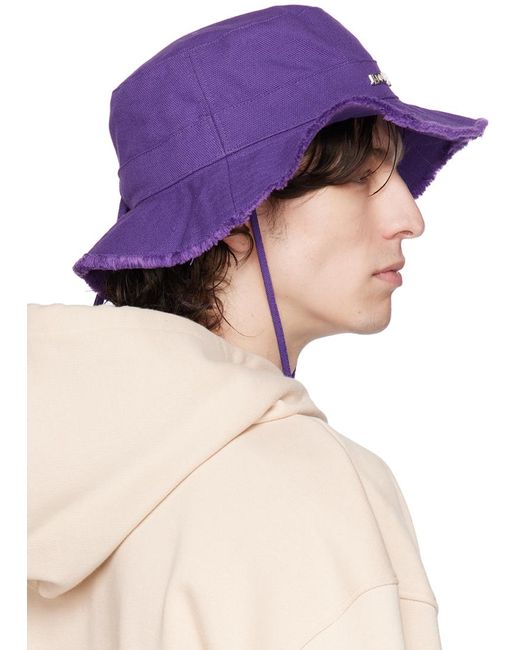 Jacquemus Pink Purple Le Raphia 'le Bob Artichaut' Hat for men