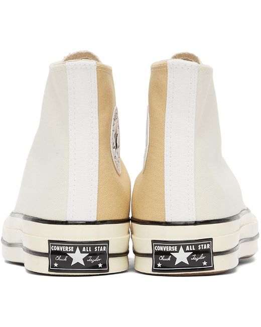 Converse Off-tan Tri-panel Chuck 70 Sneakers in White for Men | Lyst Canada