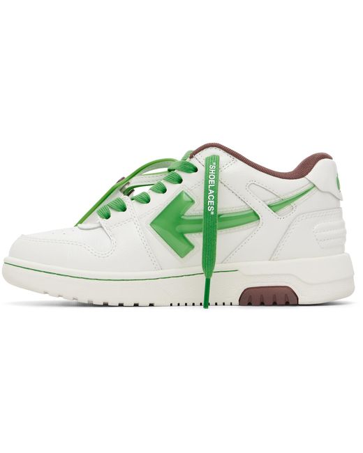 Off-White c/o Virgil Abloh Green 'Out Of Office' Bubble Arrow Sneakers
