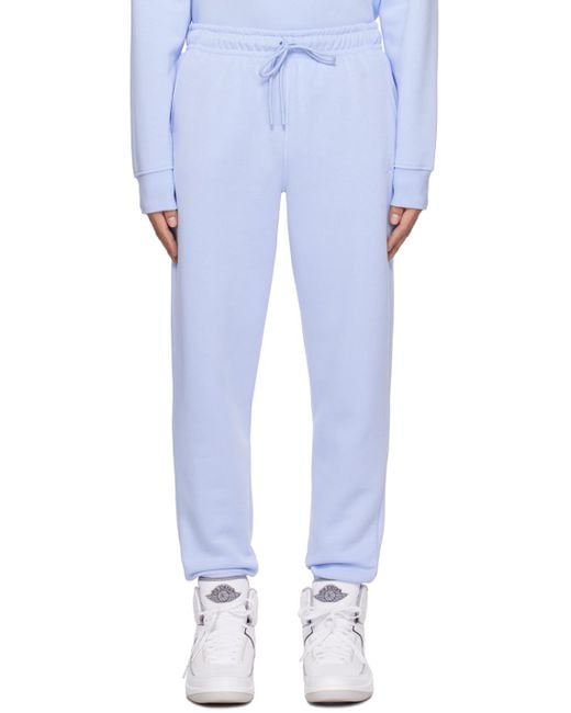 Nike White Blue Jordan Essentials Sweatpants for men