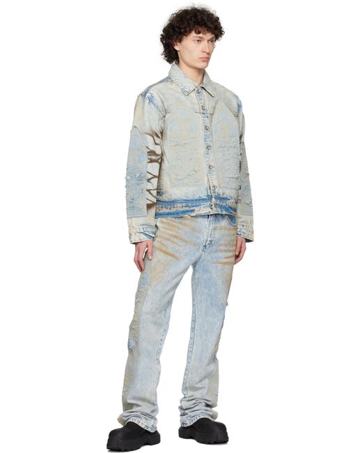 Who Decides War Gray Signature Mechanic Trucker Jacket for men