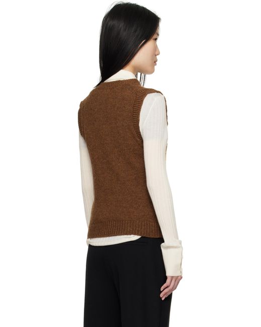 &Daughter Black Shetland Argyle Vest