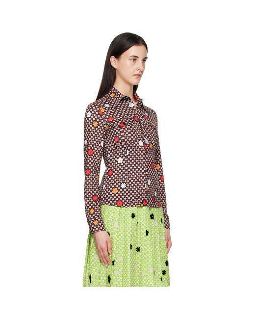 MM6 by Maison Margiela Red Jersey Shirt
