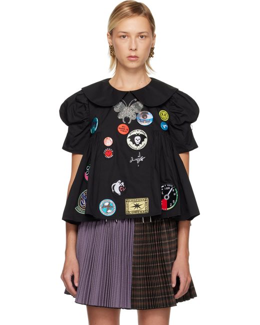Chopova Lowena Black Alibi Blouse
