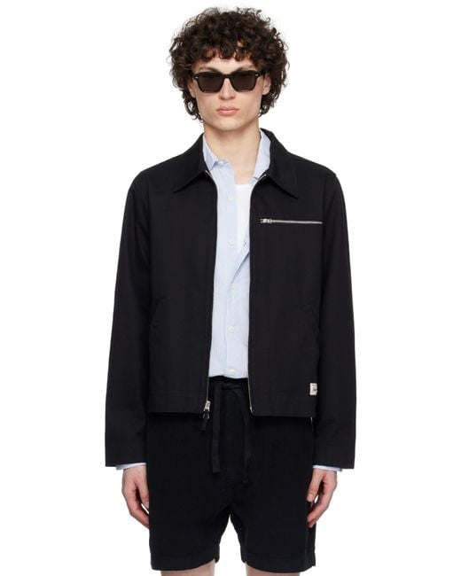 メンズ Merz B. Schwanen ブラック Jkt07 ジップアップジャケット Black