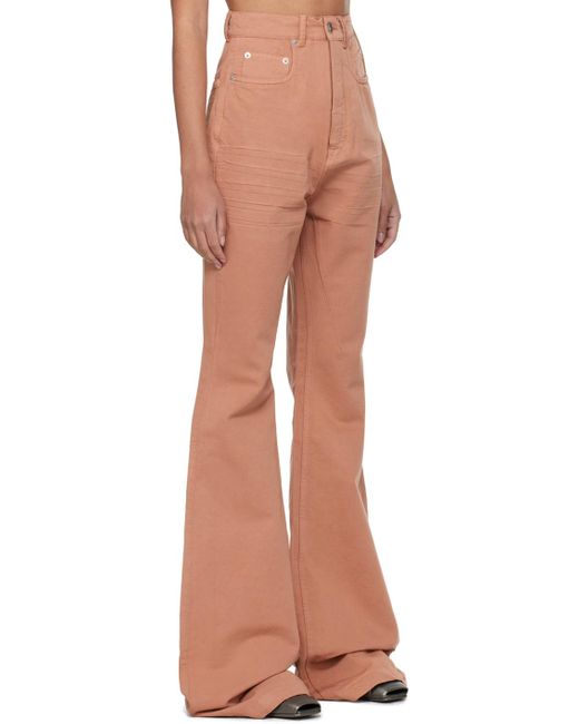 Rick Owens Multicolor Pink Bolan Jeans