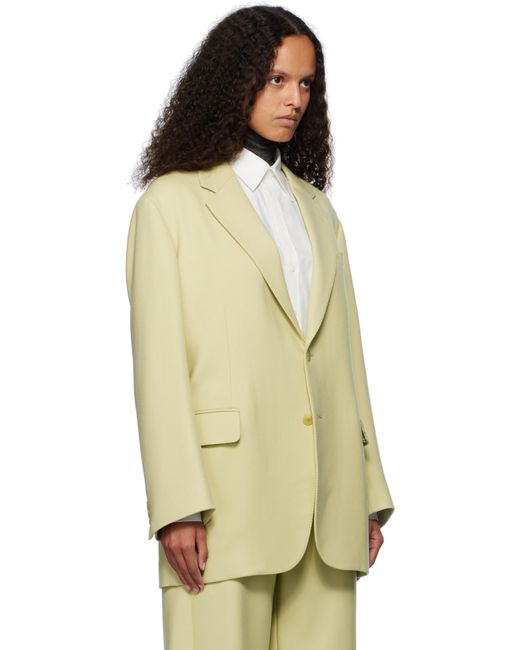 Auralee Natural Light Melton Blazer