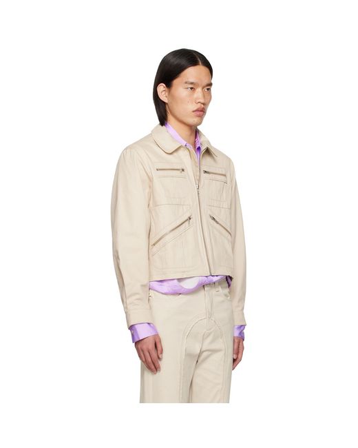 Edward Cuming Natural Spread Collar Jacket for men