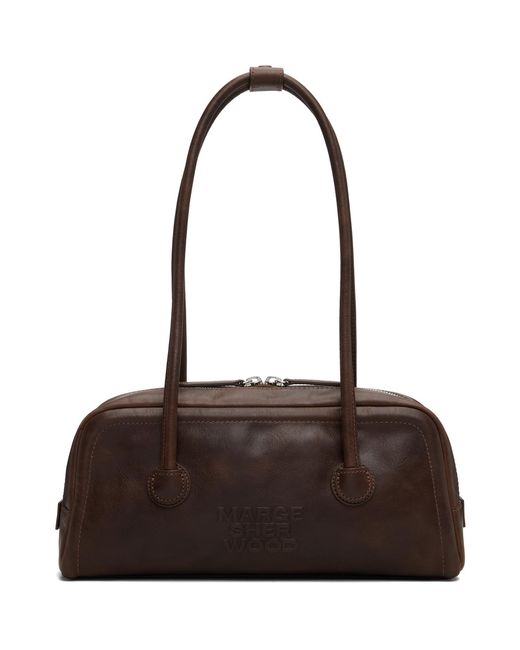 MARGE SHERWOOD Brown Soft Boston Ew Mini Bag