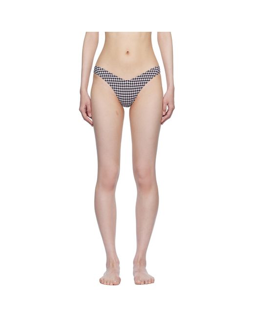 Frankie's Bikinis Multicolor Enzo Gingham Cheeky Bikini Bottom