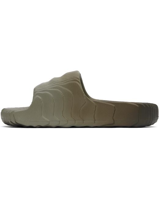 Adidas Originals Black Adilette 22 Slides for men