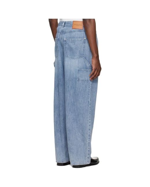 Wooyoungmi Blue Lightweight Denim Jeans for men