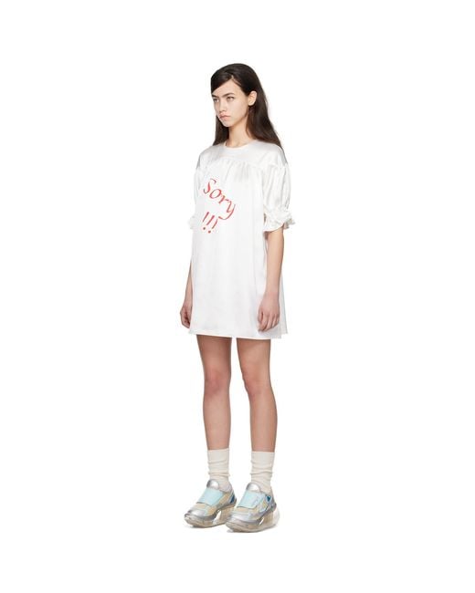 Im Sorry by Petra Collins Black Ssense Exclusive Jennyfax Edition Puff Sleeve Minidress