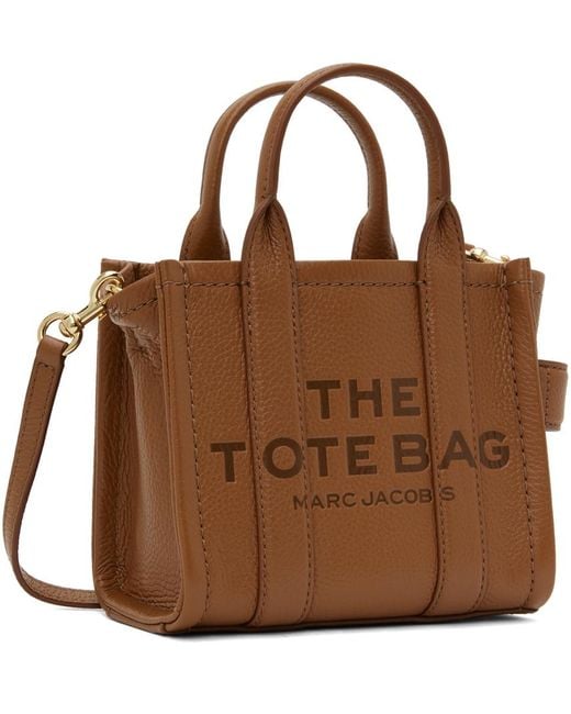 Marc Jacobs Brown 'the Leather Mini' Tote