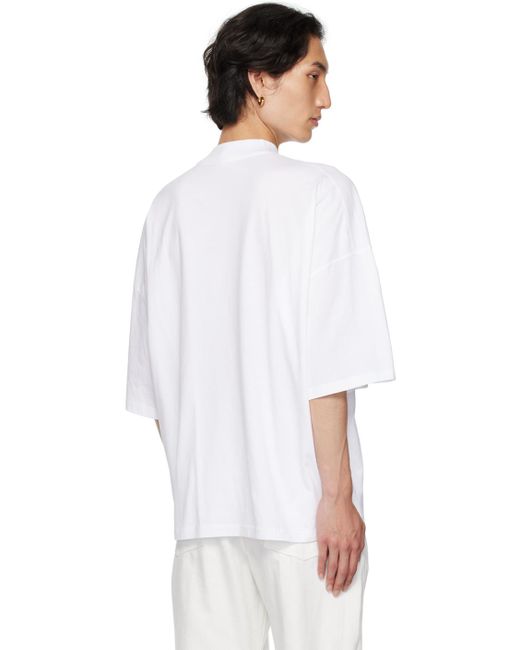 Jil Sander White Mock Neck T-shirt for Men | Lyst UK
