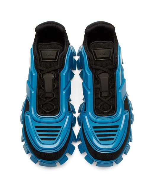 Prada Black And Blue Cloudbust Thunder Sneakers for Men - Lyst