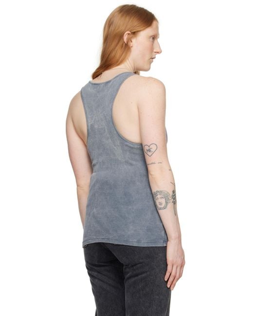 Y. Project Black Blue Invisible Strap Tank Top