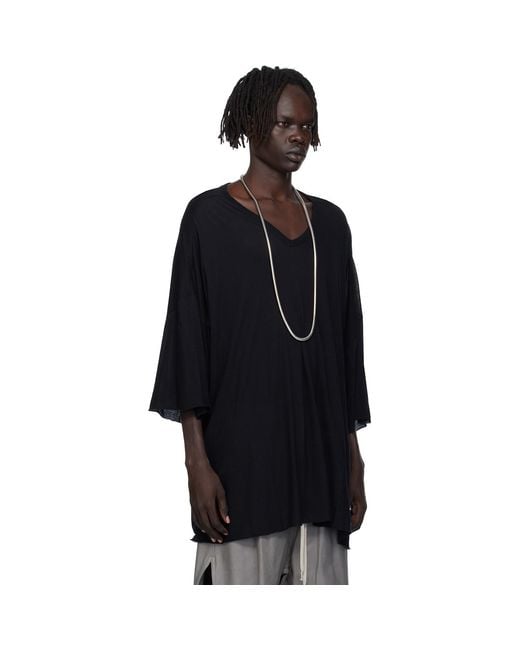 Rick Owens Blue Concordians V Tommy T-Shirt for men