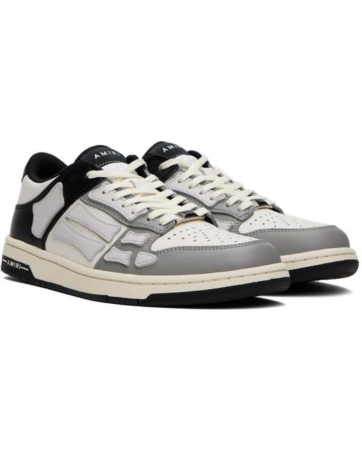 Baskets basses contrastées es à appliqués skel top Amiri pour homme en coloris Black