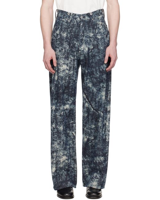 TAIGA TAKAHASHI Blue Off- Lot. 704 Jeans for men