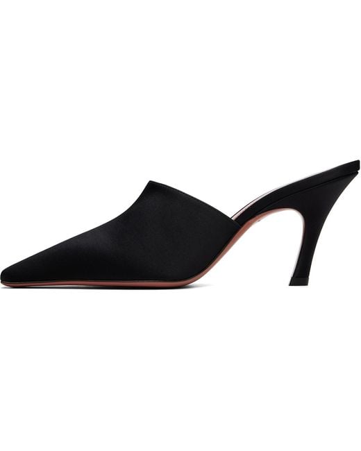 AMINA MUADDI Black Jamie Mule Heels