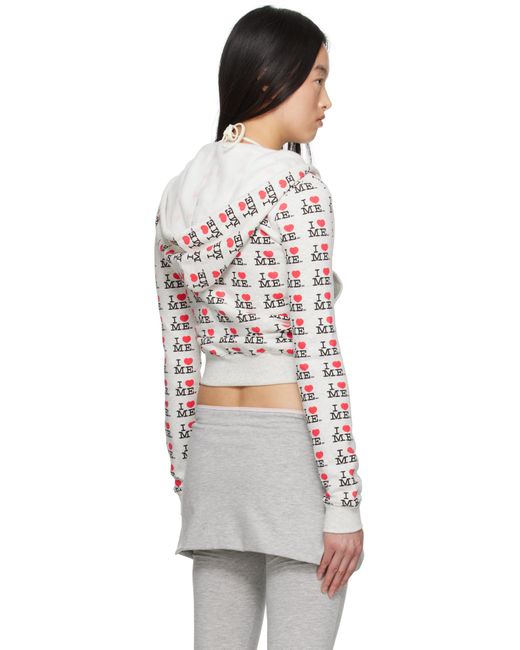 Ashley Williams グレー I Heart Me Baby フーディ White
