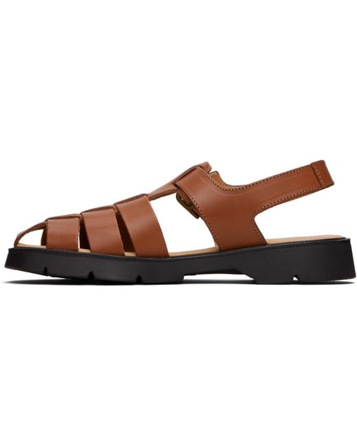 Kleman Black Tan Babord Vgt Fisherman Sandals for men