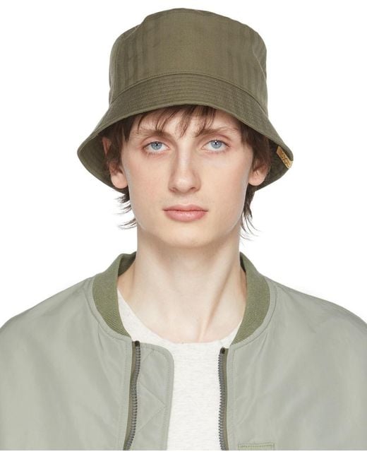 Visvim Wool Dome Bucket Hat in Olive (Green) for Men Lyst UK