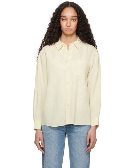 Chemise Surdimensionnée Jaune À Rayures DUNST en coloris Black