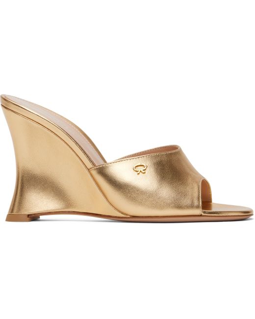 Gianvito Rossi Women's Black Nappa Silk Heeled Sandals