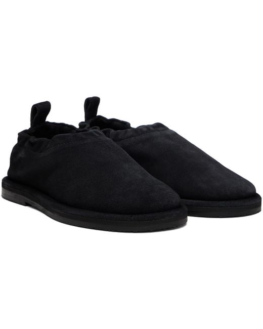 Studio Nicholson Black Korine Suede Slippers