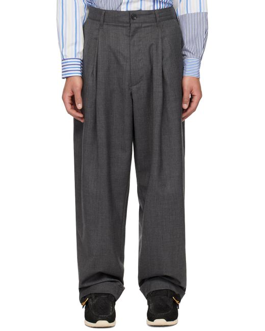 Enginee garments pantalon gris en laine Engineered Garments pour homme en coloris Black