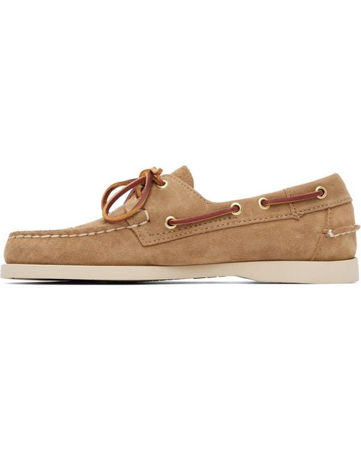 Sebago Brown Portland Artisan Ox Boat Shoes for men