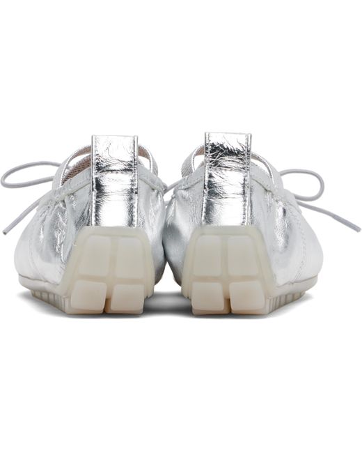 Ballerines Argentées À Semelle Crantée Simone Rocha en coloris Black