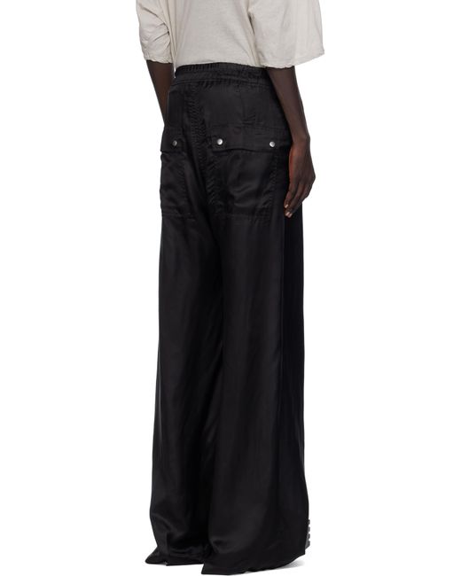 メンズ Rick Owens ブラック Concordians Bela ワイドパンツ Black