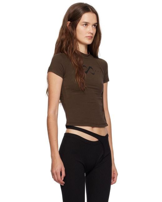 OTTOLINGER Black Deconstructed T-Shirt