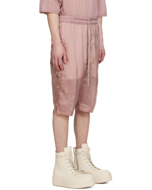 Rick Owens Pink Pods Shorts for men