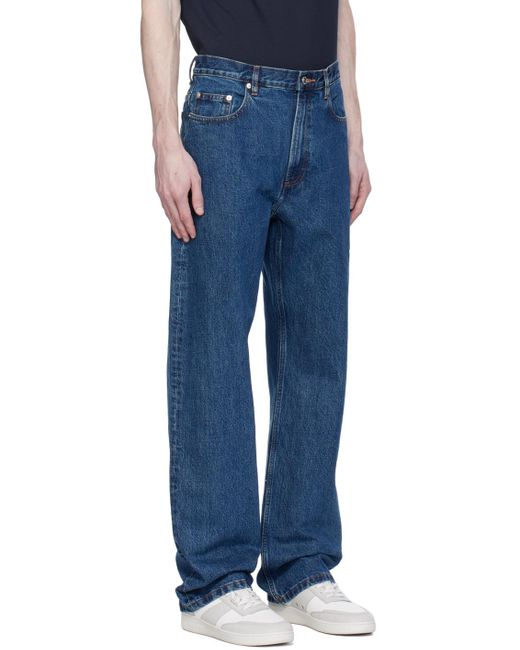 A.P.C. . Blue Relaxed Jeans for men